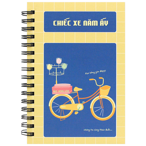 Sổ Lò Xo Chiếc Xe Năm Ấy A6 - Kẻ Ngang - 160 Trang 80gsm - The Sun - Kẹo Bông Gòn