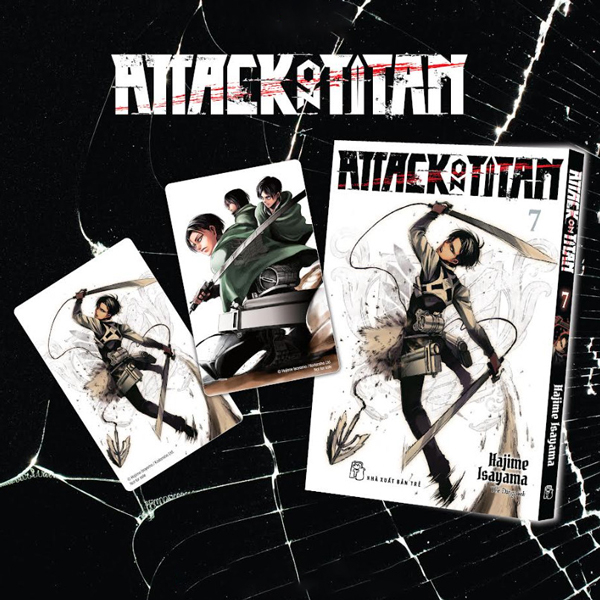 Attack On Titan - Tập 7 - Bản Đặc Biệt A - Tặng Kèm Card PVC Levi + Card PVC Nhóm 3 Người Levi, Mikasa, Eren