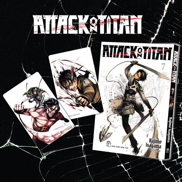 Attack On Titan - Tập 7 - Bản Đặc Biệt B - Tặng Kèm Card PVC Eren + Card PVC Mikasa