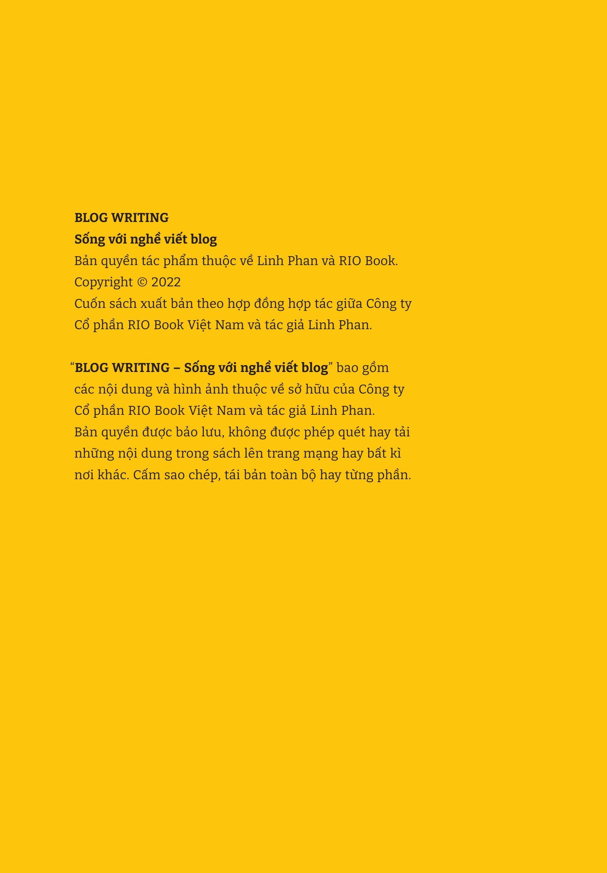 Blog Writing - Sống Với Nghề Viết Blog PDF Blog Writing - Sống Với Nghề Viết Blog PDF