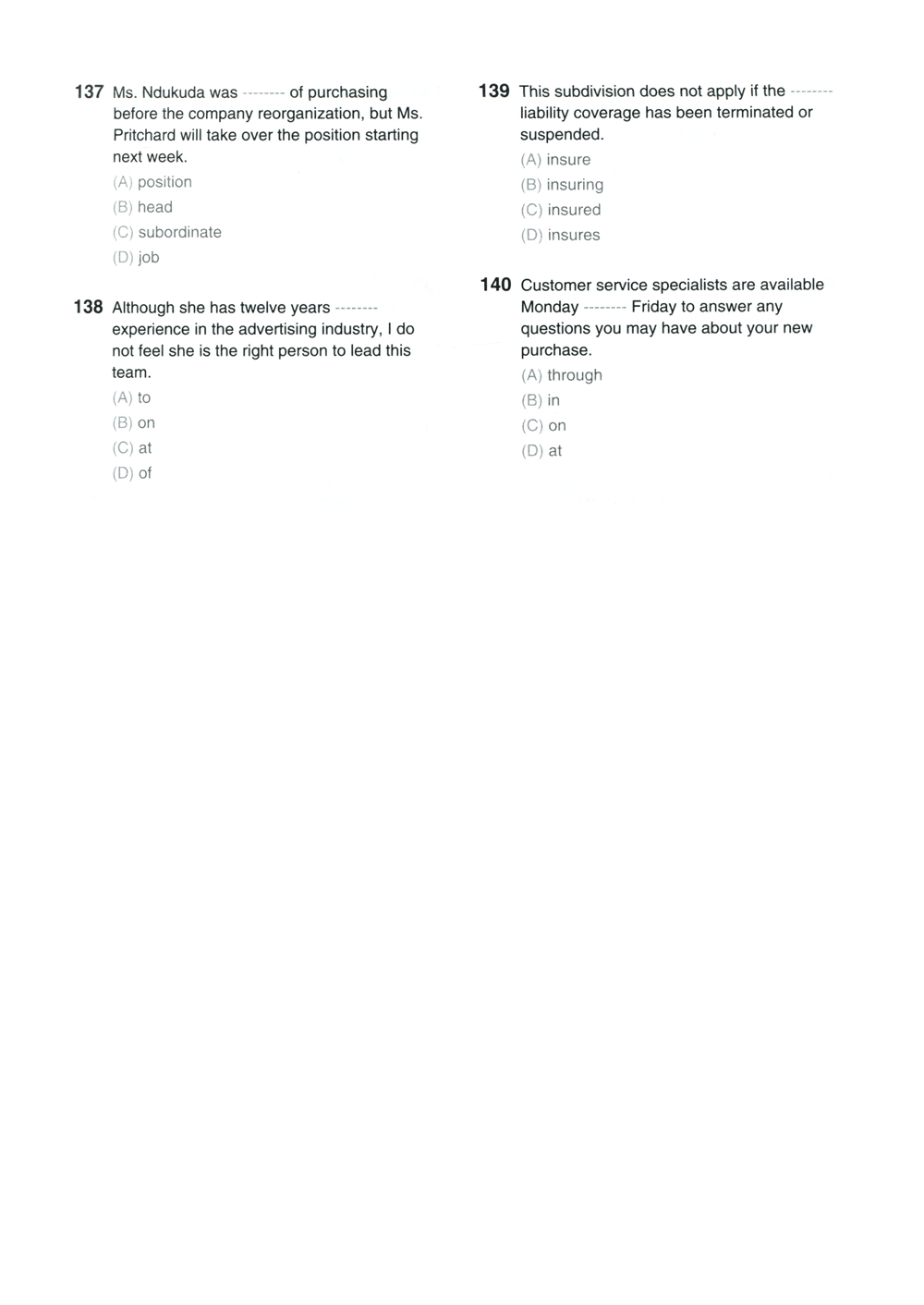 Bộ New TOEIC Actual Test Part 5,6 Không CD PDF Bộ New TOEIC Actual Test Part 5,6 Không CD PDF